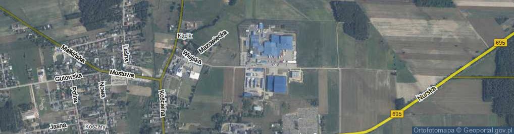 Zdjęcie satelitarne Wiejska ul.